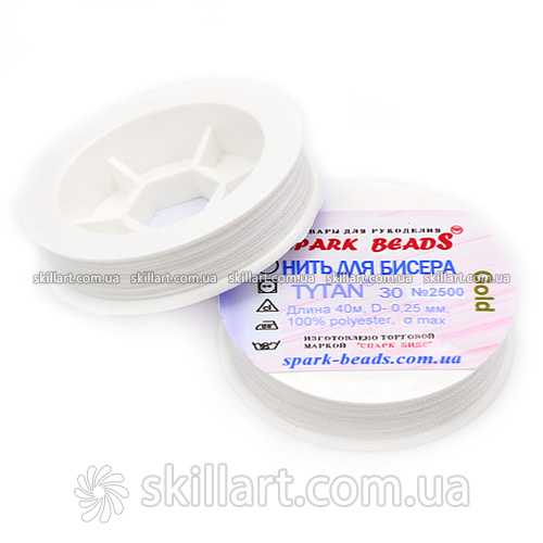 Нитки для бисера Tytan 30 Spark Beads (40м), 2500